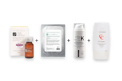 Протокол 4: Темні кола: Dermaheal Vitalizing Mask Pack Ultra Cream K 50 мл Dermaheal CC Cream  тон на вибір 
