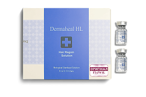 УПАКОВКА Мезококтейль для відновлення зростання і структури волосся Dermaheal HL, 10 флаконів